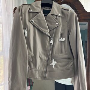 Banana Republic leather moto jacket